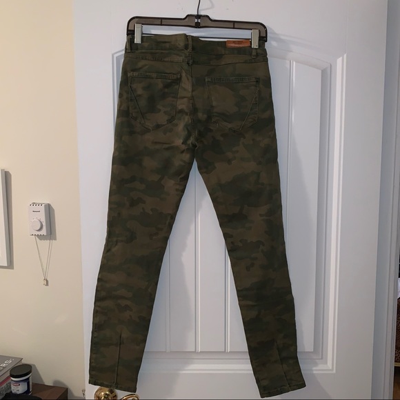 Zara Trafaluc Camo Skinny Pants Size 6 - Picture 2 of 4